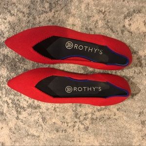 The point, red rothys size 7.5